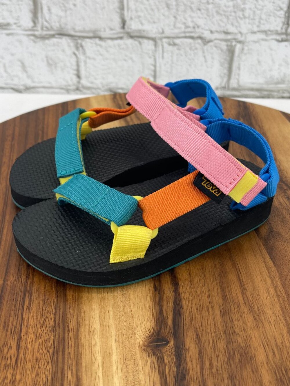 Teva Kids Original Universal 90s Multi Color Sz. 10 Adjustable Strappy Sandals